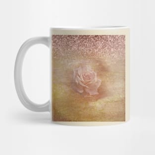 Antique Rose Gold Glitter Mug